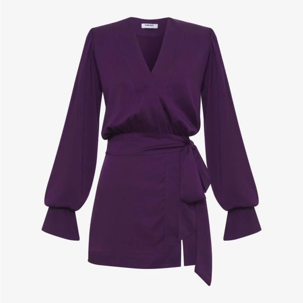 Rumored ROSE WRAP MINI DRESS - Picture 2 of 5